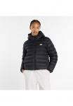 New Balance Žieminė striukė &raquo;Puffer Sportinis bliuzonas BLACK&laquo; su gobtuvas su 2-Wege-Rei&szlig;verschluss su Užsegama kosmetinė su gobtuvas