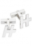 HECHTER PARIS Sąsagos &raquo;Schmuck Dovanų Silber 925 sąsagos Cufflink&laquo; su Zirkonia (synth.)