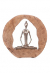 GILDE Dekoratyvinė figurėlė &raquo;Skulptur Health silber/natur&laquo; silberfarben/natur Aliumininis
