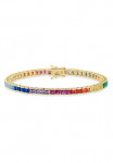 Bruno Banani Аpyrankė &raquo;Schmuck Dovanų Silber 925 rankos papuo&scaron;alas Tennisarmband Regenbogen&laquo; su Zirkonia (synth.)
