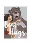 Komar Paveikslas &raquo;Bear Hug&laquo; Disney 1 Stk. dalys paveikslas zur dekoracija im vaikų kambario baldų komplektas - be grotelės