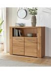 OTTO home Komoda &raquo;Celle90cm breit35 cm tief Fronten Massivholz&laquo; mediena massiv Holzwerkstoff metalas Griffe3 plotis F&auml;cher