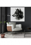 queence Paveikslas &raquo;Fotomaipulation Wolf&laquo; Baumbilder | B&auml;ume | Gesicht | Kunst | Landschaft | Natur | Schwarz-Wei&szlig; | Wald | Waldbilder | Wildtiere | Wolfbilder | W&ouml;lfe | mystischer Wald 1 Stk. dalys Fine Art-Print in Galeriequalit&auml;t
