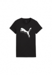PUMA Mar&scaron;kinėliai &raquo;ESS METALLIC TEE&laquo; Regular forma sportlicher stilius Mar&scaron;kinėliai apvalia i&scaron;kirpte i&scaron; medvilnė