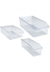 WENKO Indelių rinkinys maistui &raquo;K&uuml;hlschrank-Organizer-Set&laquo; rinkinys 3 Stk. dalys Boxen dėl Vorr&auml;te & Lebensmittel dėl &Scaron;aldytuvas & spinta