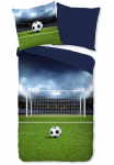 PURE luxury collection Vaiki&scaron;ka patalynė &raquo;Jasper&laquo; 2 Stk. Mikrofaser 135x200 Pflegeleicht Wendeoptik Kind Junge futbolo kamuolys