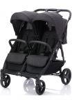 Fillikid Zwillingswagen &raquo;Duo juoda spalva melange&laquo;