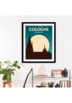 queence Paveikslas &raquo;Cologne&laquo; Deutschland | Kirche | Dekoracija | Stadt 1 Stk. dalys gerahmt