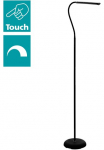EGLO Pastatomas &scaron;viestuvas &raquo;LAROA LED Pastatomas &scaron;viestuvas Touchsensor 4-step dimming modern&laquo; LED-Board Neutralwei&szlig; Pastatomas &scaron;viestuvas LED B&uuml;rolampe beweglicher Leuchtenkopf 535x21x130cm