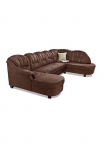 Home affaire Sofa &raquo;Budapest viel Platz plotis 288cm zeitlos ir elegant U-Form&laquo; patogi su miegojimo funkcija