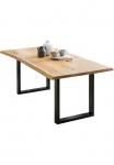 SalesFever Valgomojo stalas &raquo;Design-Speisetisch dėl stilvolles Ambiente&laquo; UV-lackierte Eichenholz-Tischplatte 40mm