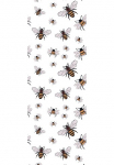 queence Viniliniai tapetai &raquo;Bienen wei&szlig;&laquo; Dirbtinis kailis | Motiv | Reptilienpr&auml;gung | ra&scaron;tuotas | tropisch glatt 90x250cm selbstklebend kinderleichte Anbringung Sticker