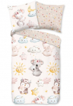 good morning Vaiki&scaron;ka patalynė &raquo;Hugss&laquo; 2 Stk. medvilnė Renforc&eacute; 2 vnt. Wendeoptik Kind Baby M&auml;dchen Tiere