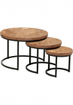 OMG Design Kavos staliukas &raquo;Hugo&laquo; 3 Stk. dalys im 3vnt. rinkinys variabel stellbar