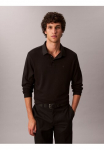 Calvin Klein Polo mar&scaron;kinėliai ilgomis rankovėmis &raquo;LS SUPIMA COTTON SOLID POLO&laquo; regular forma su Mar&scaron;kinėliai apvalia i&scaron;kirpte