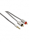 Hama Audio kabelis &raquo;Verbindungskabel Klinkenst. 35 mm stereo- 2x Cinch Stecker&laquo; 100 cm