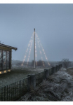 KONSTSMIDE LED-Baummantel &raquo;Weihnachtsdeko aussen Christbaumschmuck&laquo; 500 Stk.-flammig LED Fahnenmastbeleuchtung su Žiedas 5 Str&auml;nge &agrave; 100 gefrostete Dioden