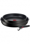 Tefal Keptuvių rinkinys &raquo;Ingenio Unlimited keptuvių rinkinys nuimamas rankena Antihaftversiegelung&laquo; Aliumininis rinkinys 2x Keptuvė &Oslash; 22/26 cm 1x nuimamas rankena pagamintas in France 3 Stk. dalys stapelbar platzsparend einfache Reinigung Indukcinė L ...
