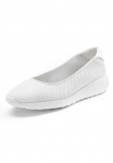LASCANA Balerinos Sportbačiai batai pusbačiai Slip-On-Sneaker&laquo; zum Reinschl&uuml;pfen subtilus Mesh-Optik VEGAN