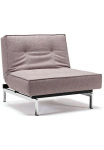 INNOVATION LIVING &trade; Fotelis &raquo;Splitback&laquo; su chromgl&auml;nzenden Beinen in skandinavischen Design