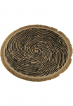 AM Design Ant Design Stalo kilimėlis &raquo;Tischset su Fransen&laquo; i&scaron; Jute &Oslash; 38 cm