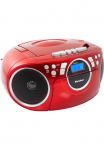 Karcher Boombox &raquo;RR 5042-R&laquo; ( FM-Tuner | UKW su RDS 3 W) CD grotuvas Kassettenplayer AUX-Anschluss tragbares Radio