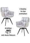 Stolkom Kėdė &raquo;Alani&laquo; (Set) 2 Stk.180 grad drehbar su Auto-Return