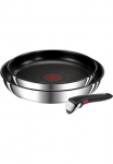 Tefal Keptuvių rinkinys &raquo;Ingenio Preference keptuvių rinkinys nuimamas rankena Antihaftversiegelung&laquo; Nerūdijančio plieno rinkinys 2x Keptuvė &Oslash; 24/28 cm 1x nuimamas rankena pagamintas in France 3 Stk. dalys stapelbar platzsparend einfache Reinigung In ...