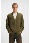 HUGO Blue Megztinis &raquo;Sonou&laquo; su V formos i&scaron;kirpte Oversize tipo forma Boucl&eacute;-Strick
