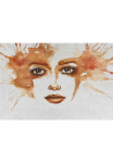 living walls Fototapetas &raquo;ARTist Watercolour Face&laquo; Vlies Wand Schr&auml;ge