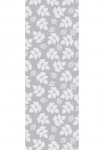 queence Viniliniai tapetai &raquo;Bl&auml;tter grau-wei&szlig;&laquo; Motiv | floral | gebl&uuml;mt | gemustert glatt 90x250cm selbstklebend kinderleichte Anbringung Sticker