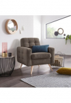 exxpo - sofa fashion Fotelis &raquo;Nappa sodo krėslas aktuelle R&uuml;ckensteppung bequem ir modern&laquo; hoher Holzfu&szlig;
