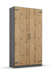 rauch Spinta &raquo;Kleiderschrank jaunuolio kambario baldai vaikų kambario baldų komplektas daiktadėžė Topseller Holmes&laquo; plotis 91/H&ouml;he 197/Tiefe 54cm - Industrial Style - pagamintas in GERMANY