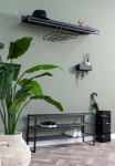 Spinder Design Prie&scaron;kambario kabykla &raquo;SWAY 120&laquo; 2-in-1 lentyna + Kabykla