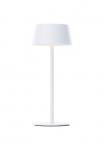 Brilliant LED lauko stalo lempa &raquo;Picco&laquo; 1 Stk. Warmwei&szlig; Solar ir per USB laikmena ladbar 30 cm 300 lm 3000 K IP44 metalas wei&szlig;