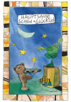 LuckyLinde Wanddekoobjekt &raquo;Der nedidelis Me&scaron;kiukas - Hauptsache gražus gl&uuml;cklich&laquo; Exklusive JANOSCH Kindermotive Paveikslas i&scaron; plieno