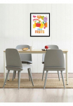 queence Paveikslas &raquo;Fresh Fruits&laquo; Abstrakt | Essen | Kunst | Lebensmittel | Obst | Obst paveikslas/nuotrauka | Dekoracija 1 Stk. dalys gerahmt