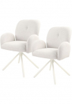 TOM TAILOR HOME Kėdė &raquo;PEBBLE ARMCHAIR&laquo; (Set) 2 Stk.Esszimmerstuhl su porankiais 4-Fu&szlig;gestell 140 kg belastbar drehbar