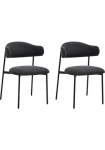byLIVING Valgomojo kambario kėdė &raquo;Jersey (2er-Set)&laquo; (Set) karkasas metalas juoda spalva K&uuml;chenstuhl Webstoffbezug diverse spalvos