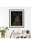 queence Paveikslas &raquo;Aladin&laquo; naminiai gyvūnai | Kunst | Schwarz-Wei&szlig; 1 Stk. dalys HD Premium Poster-Druck ir Holzrahmen