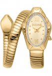 Just Cavalli Time Laikrodis &raquo;Signature Snake&laquo; laikrodis laikrodis laikrodis Nerūdijančio plieno apyrankė analog Kristallsteine