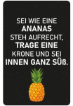 queence Metalinis paveikslas &raquo;Ananas&laquo; Ananas | Dekoracija | Spr&uuml;che | Spr&uuml;che & Texte 1 Stk. dalys Paveikslas i&scaron; plieno Paveikslas Spr&uuml;che Texte witzig