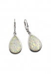 Vivance Pora auskarai &raquo;925/- Sterling Silber synth. Opal wei&szlig;&laquo;