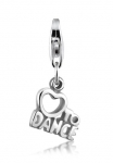 Nenalina Pakabukas &raquo;"Love to Dance" Wording Herz 925 Silber&laquo;