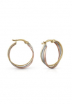 Fascination by Ellen K. Pora auskarai &raquo;Gold 585 dreifarbig 20mm Durchmesser&laquo;
