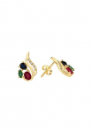 Vivance Pora auskarai &raquo;375/- Gelbgold ZirkoniaRubinSafirSmaragd&laquo;