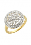 Diamonds by Ellen K. Žiedas &raquo;Silber 925 vergoldet su 5x deimantas zus. 005ct.&laquo;