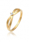 Elli DIAMONDS Vestuvinis žiedas &raquo;Diamant Wei&szlig; Brillantschliff (0.03 ct) 585 Gelbgold&laquo;