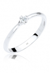 Elli DIAMONDS Vestuvinis žiedas &raquo;Solit&auml;r Verlobung deimantas 0.03 ct. 925 Silber&laquo;
