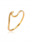 Elli Premium Žiedas &raquo;Wellen Wave Strand Maritim 375 Gelbgold&laquo;